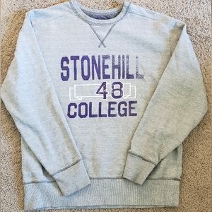 College Crewneck Longsleeved Sweatshirt